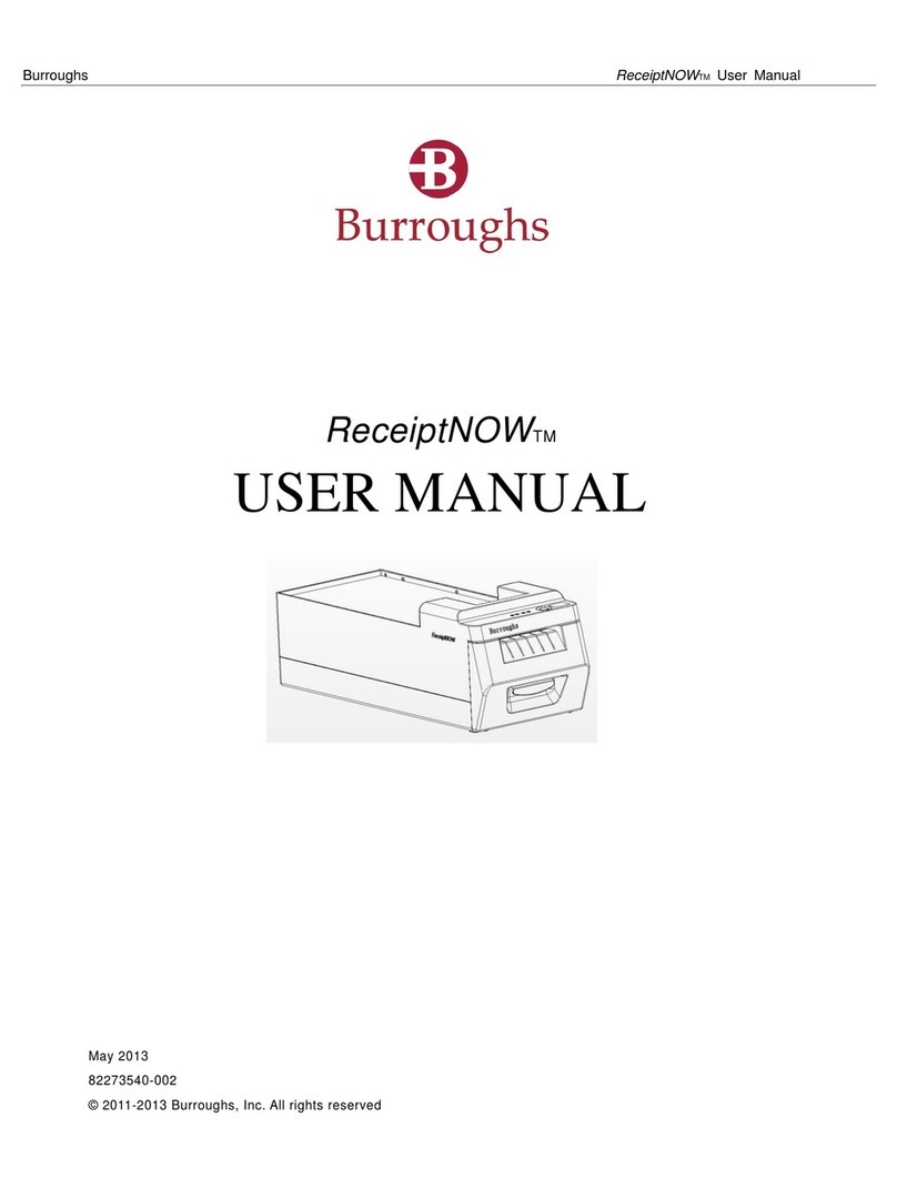 burroughs ReceiptNOW User manual