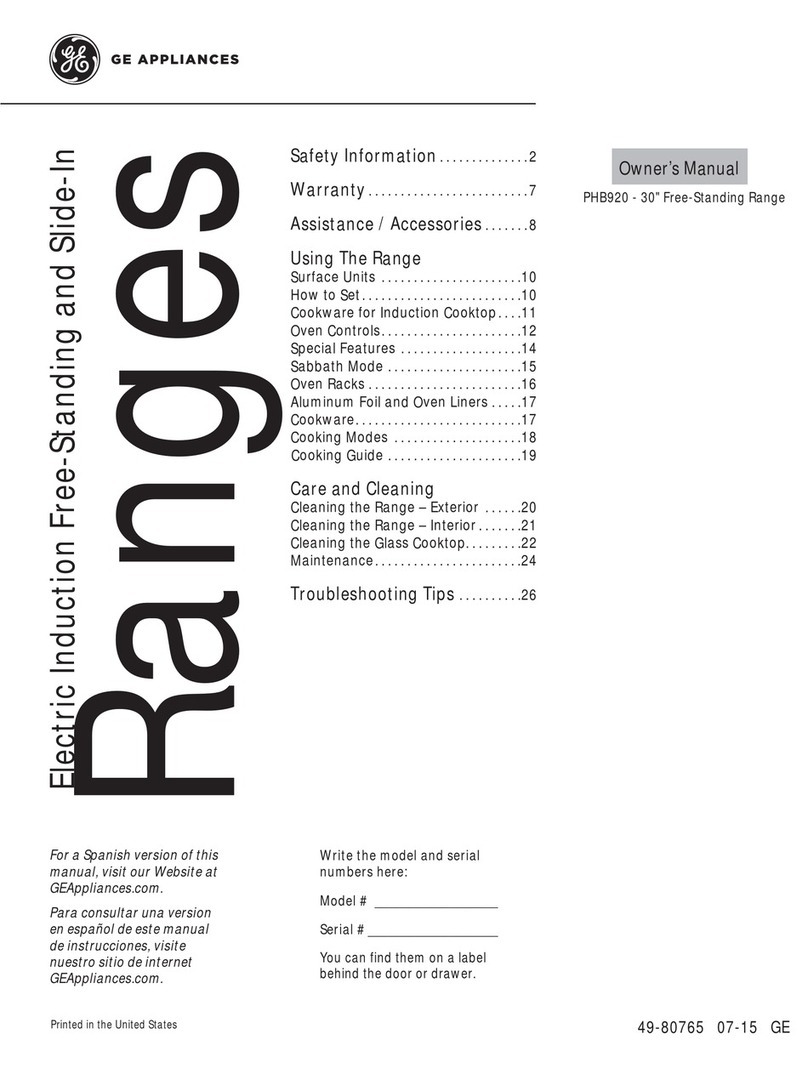 GE PHB920 User manual