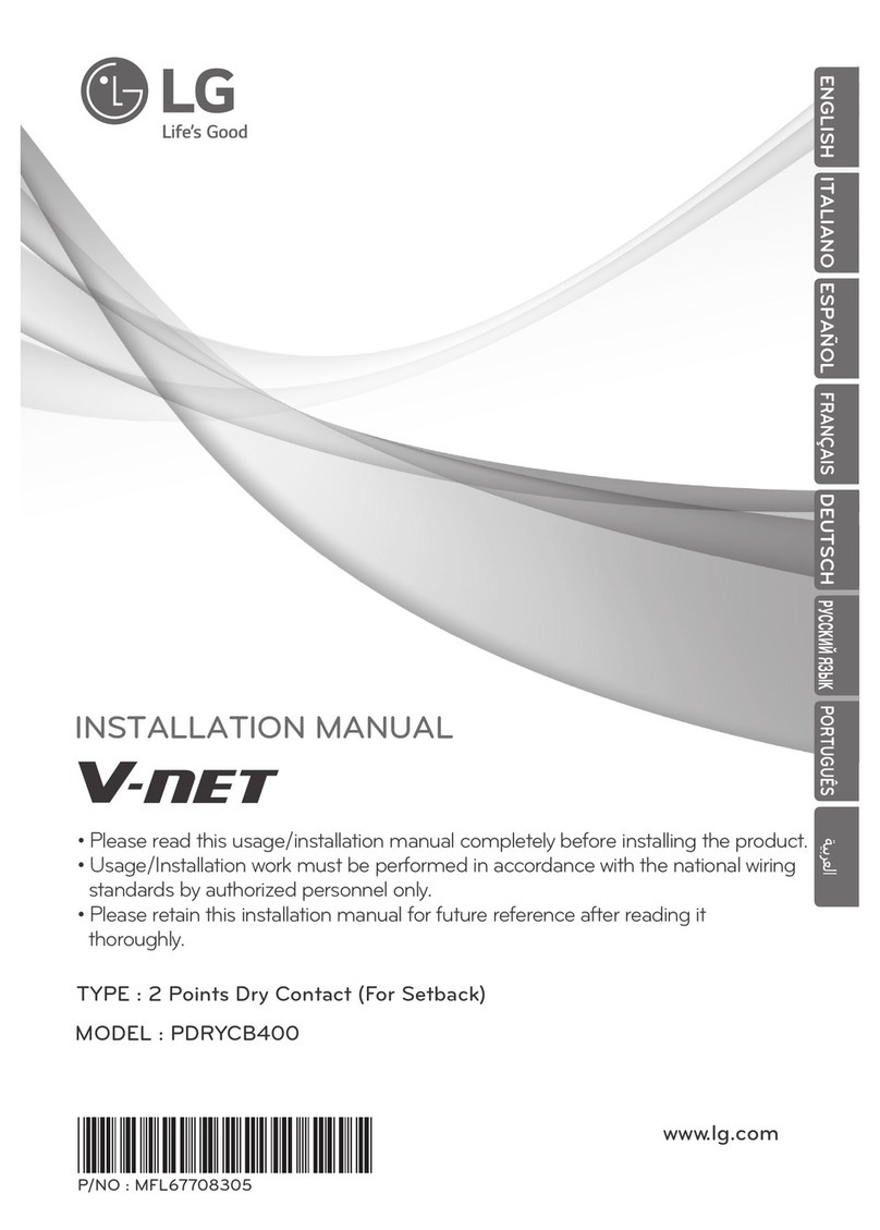 LG V-NET PDRYCB400 User manual
