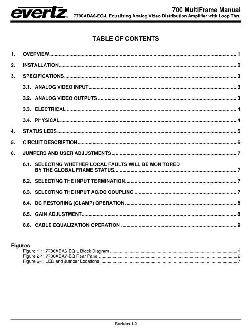 evertz 7700ADA6-EQ-L instruction manual