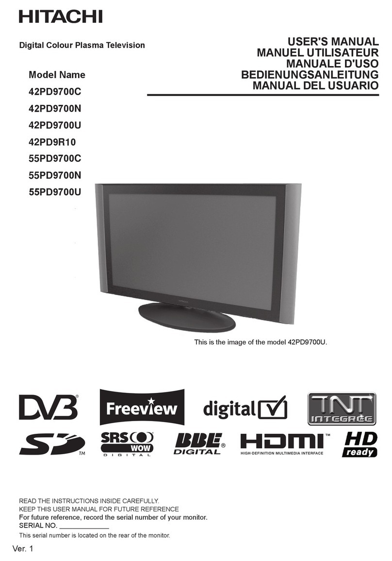 Hitachi 42PD9R10 User manual