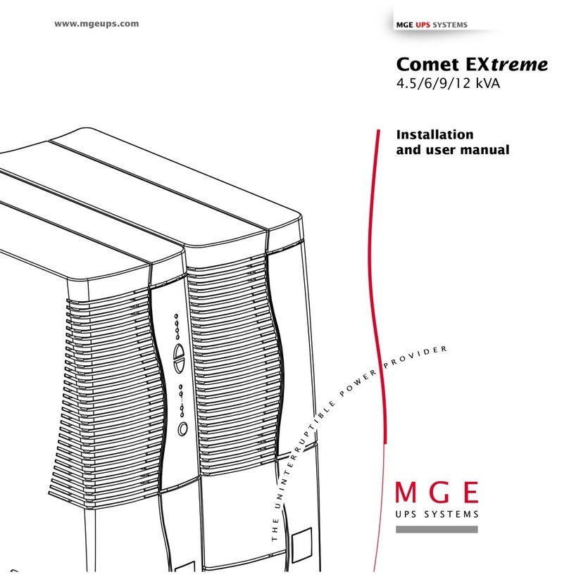MGE UPS Systems 12 kVA Installation and user manual