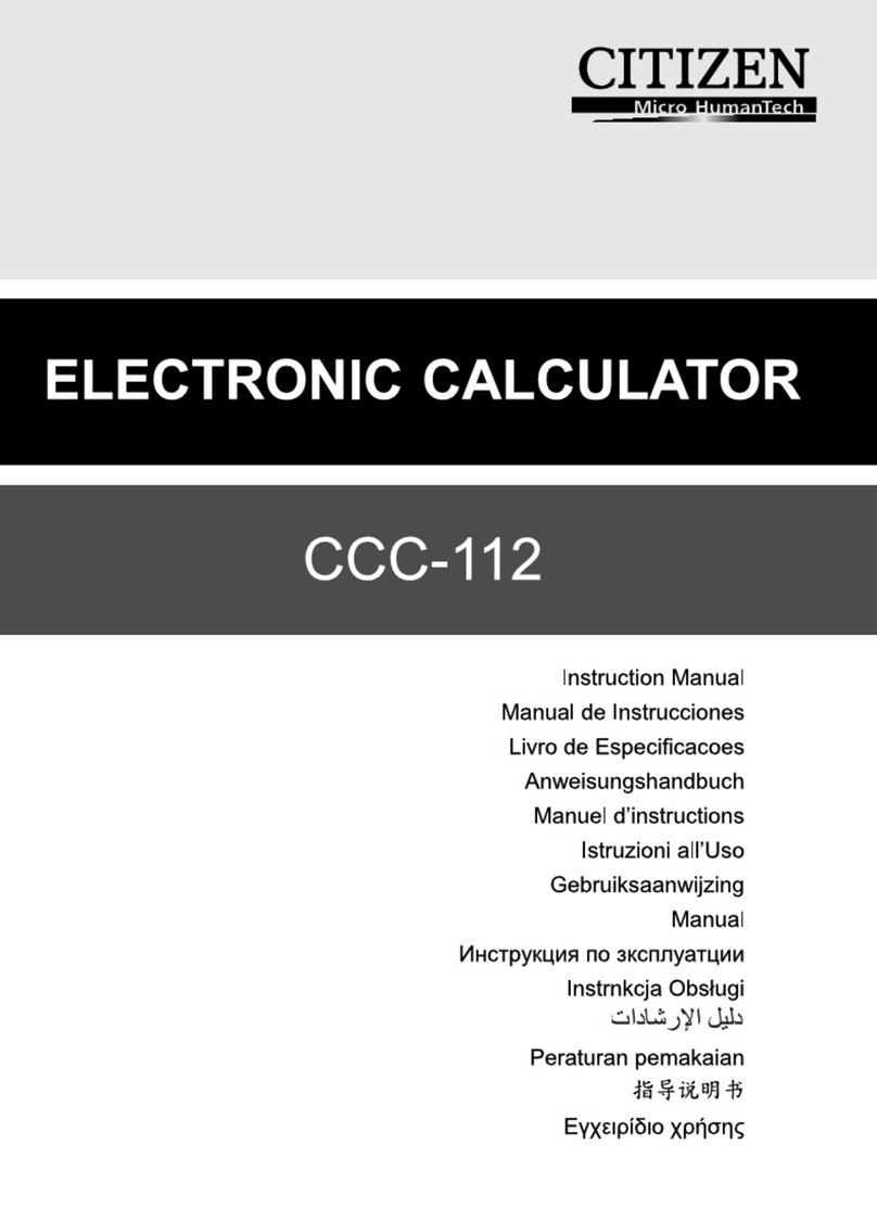 Citizen ccc112 instruction manual