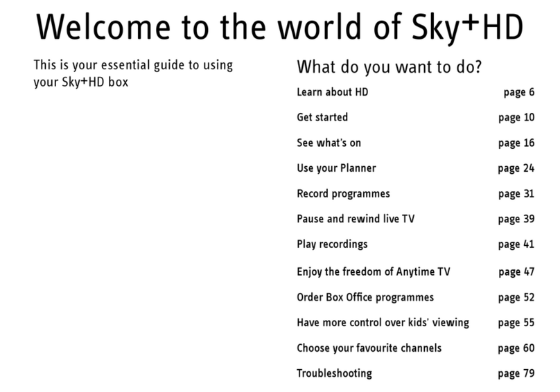 THOMSON Sky+HD DSI8215 user manual