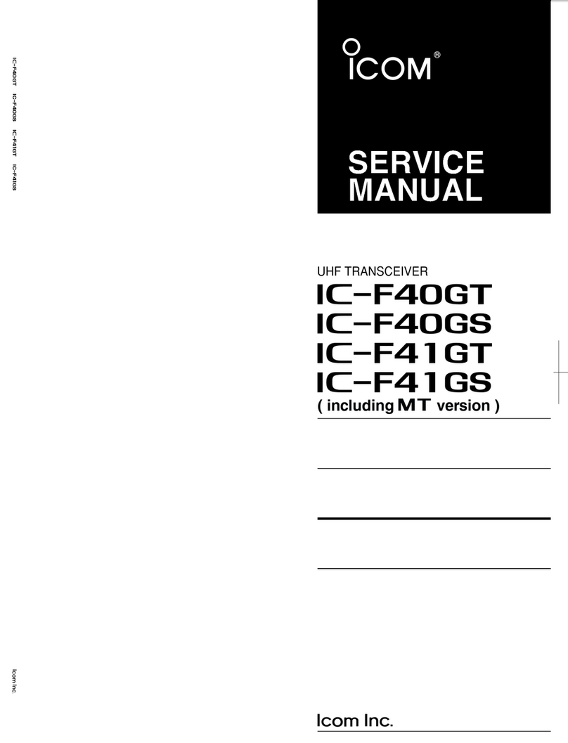 Icom IC-F41GS Building instructions Icom IC-F41GS Building instructions