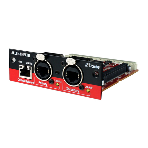 ALLEN & HEATH M-DANTE User manual