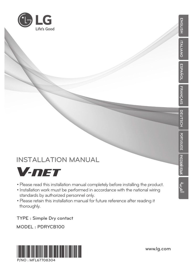 LG V-NET PDRYCB100 installation guide