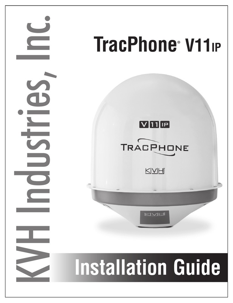 KVH Industries TracPhone V11IP User manual