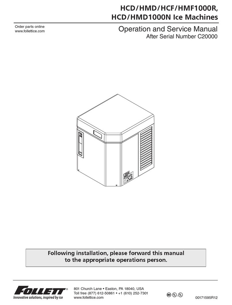 Follett HMD1000N Operation manual Follett HMD1000N Operation manual