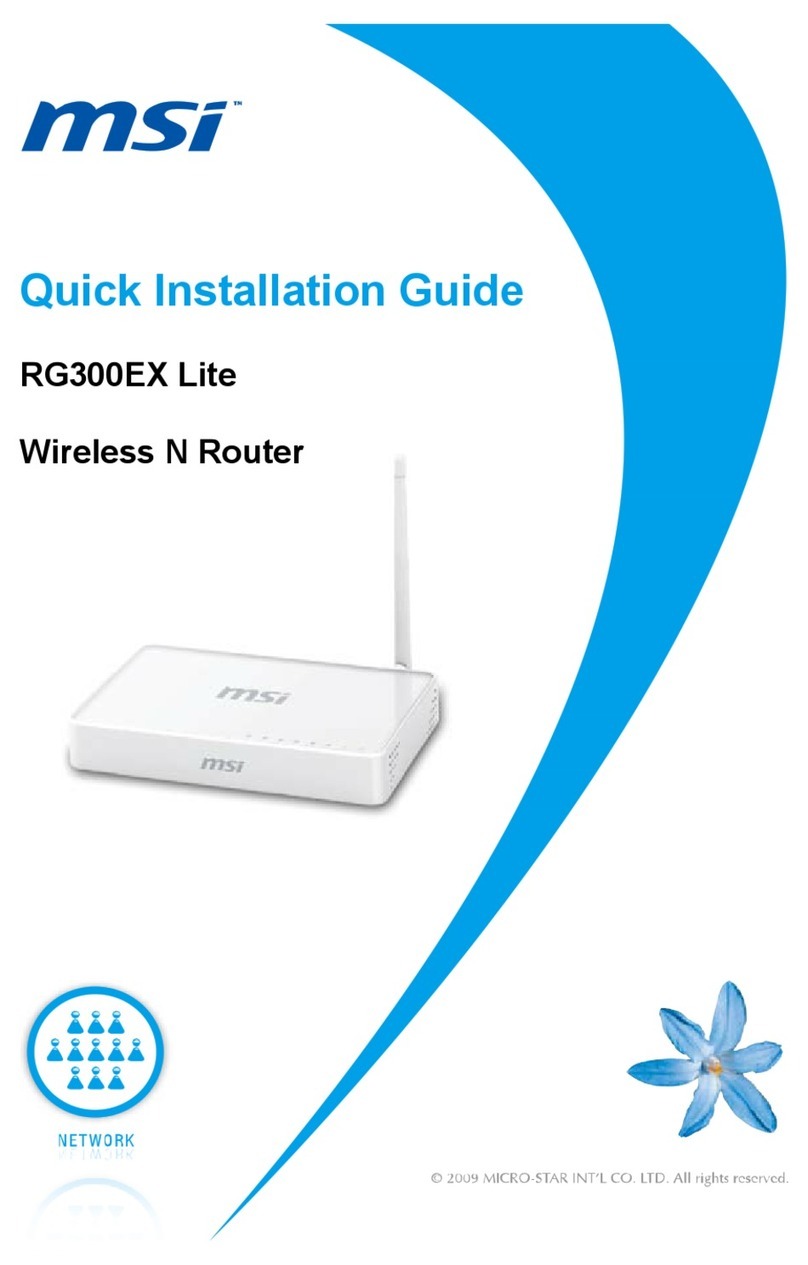 MSI RG300EX LITE Quick installation guide
