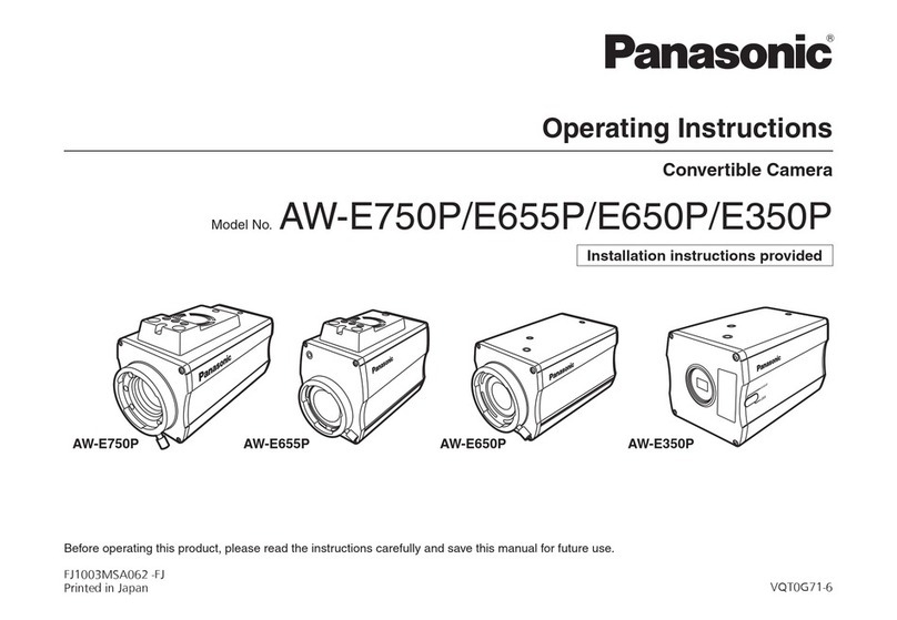 Panasonic AWE350P - COLOR CAMERA User manual