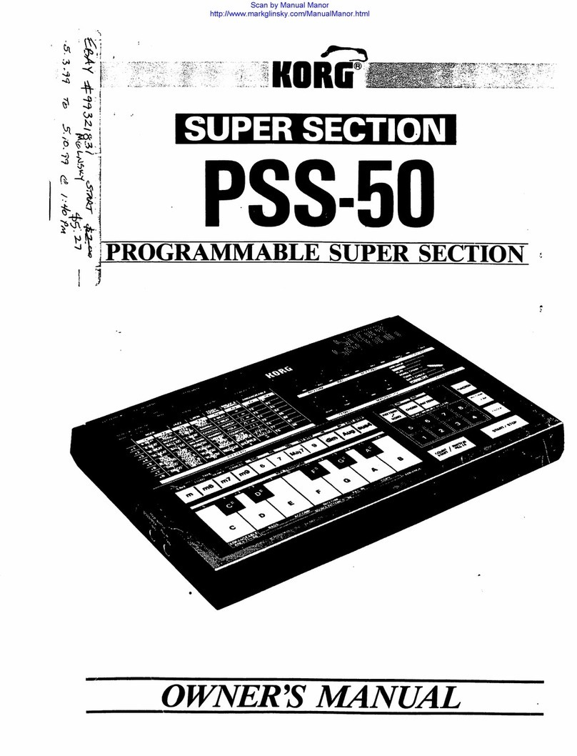 Korg pss-50 User manual