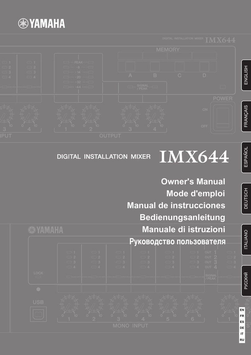 Yamaha IMX644 Manager owner's manual