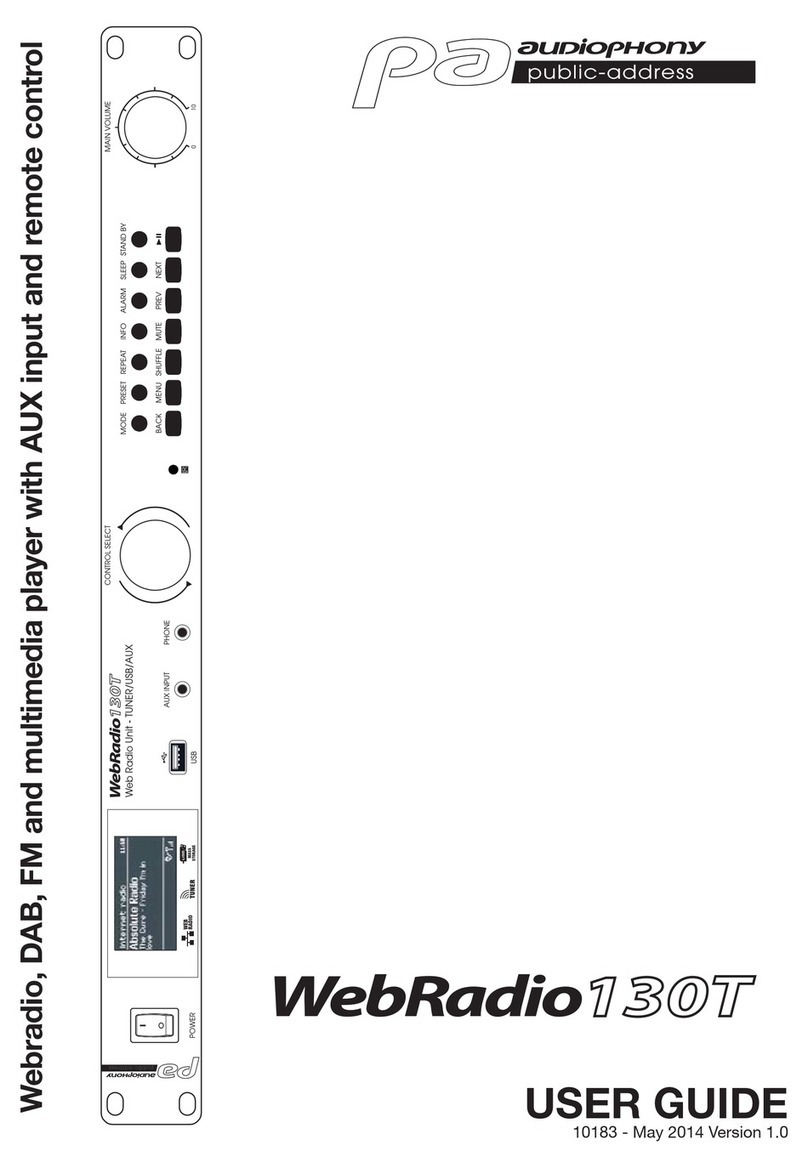 audiophony WebRadio 130T user guide