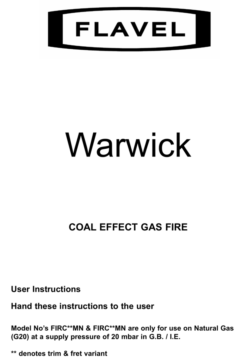 Flavel Warwick FIRC**MN User instructions