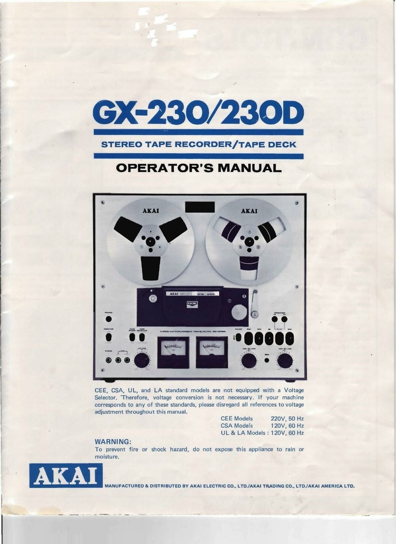 Akai GX-230 User manual