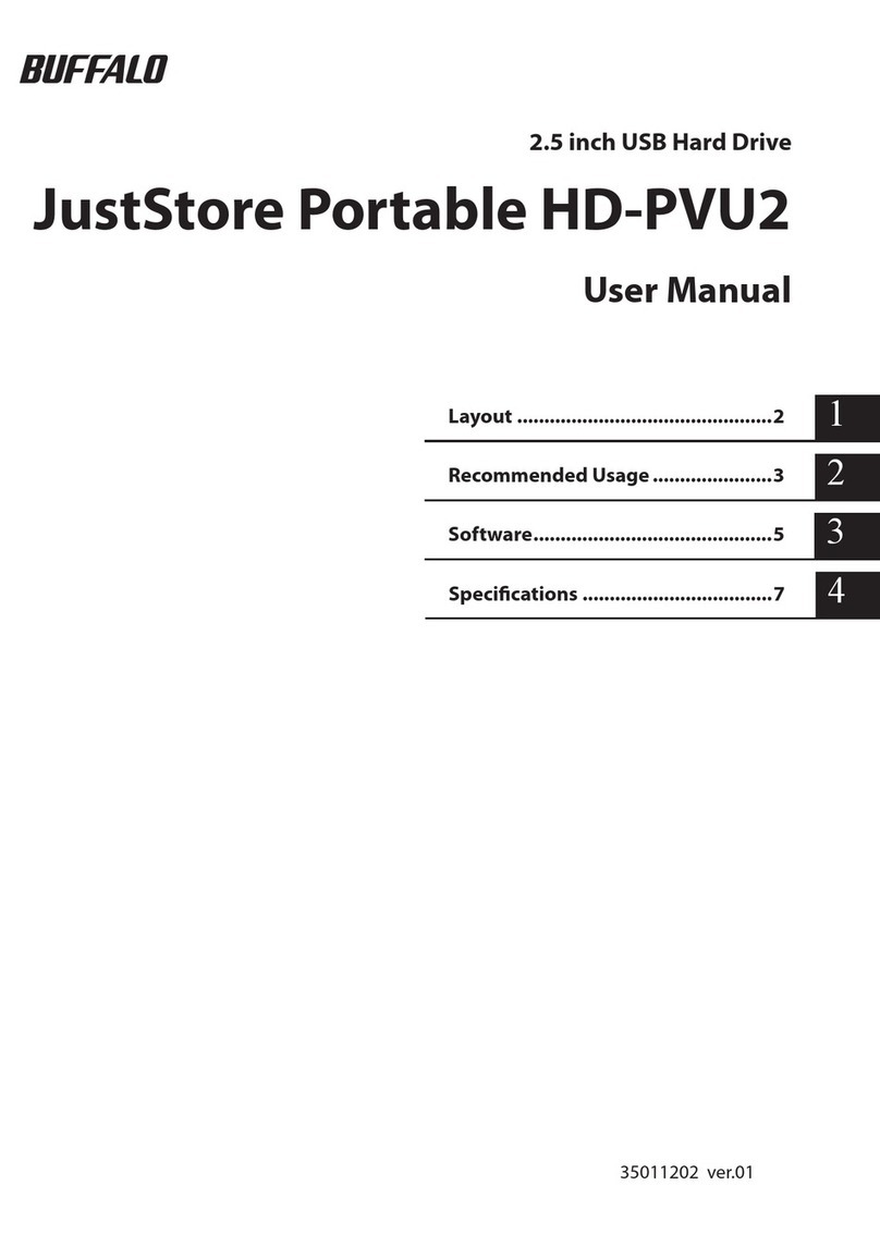 Buffalo JustStore Portable HD-PVU2 User manual Buffalo JustStore Portable HD-PVU2 User manual