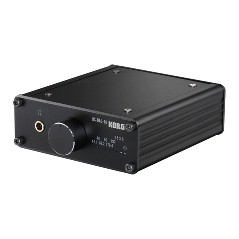 Korg DS-DAC-10 User manual