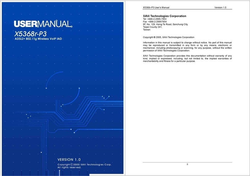 XAVI Technologies Corp. X5368r-P3 user manual