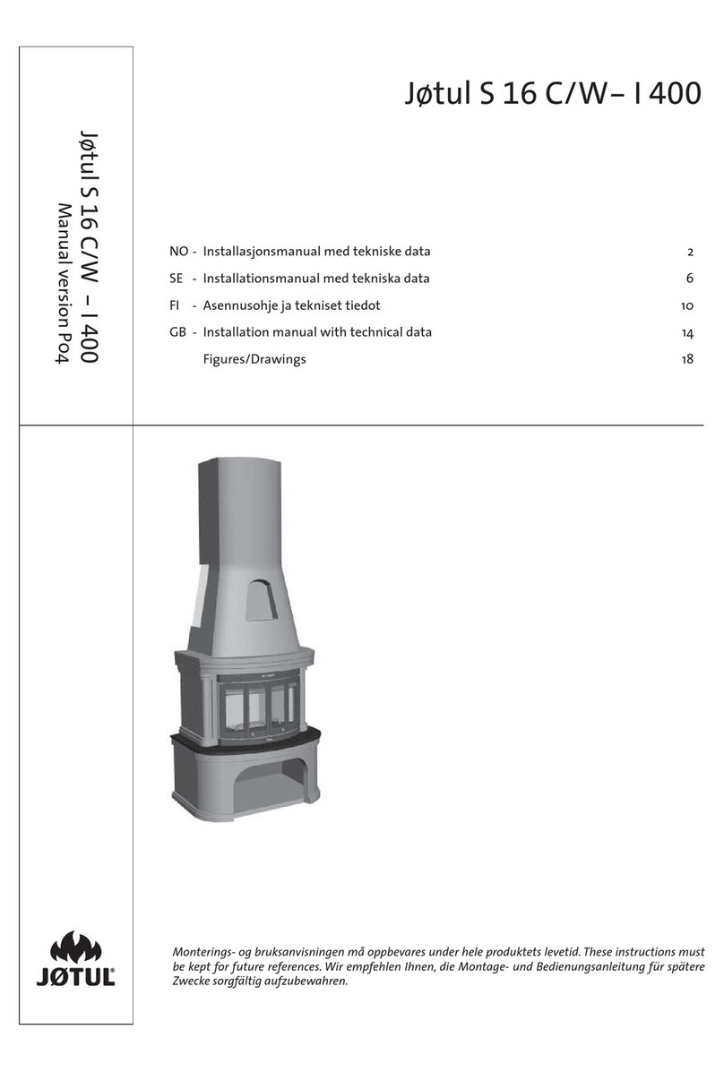 Jøtul I 400 installation manual