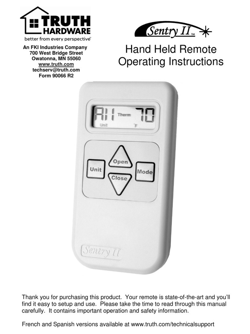 Truth Sentry II operating instructions