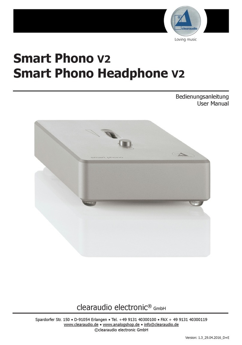Clearaudio Smart phono headphone V2 user manual