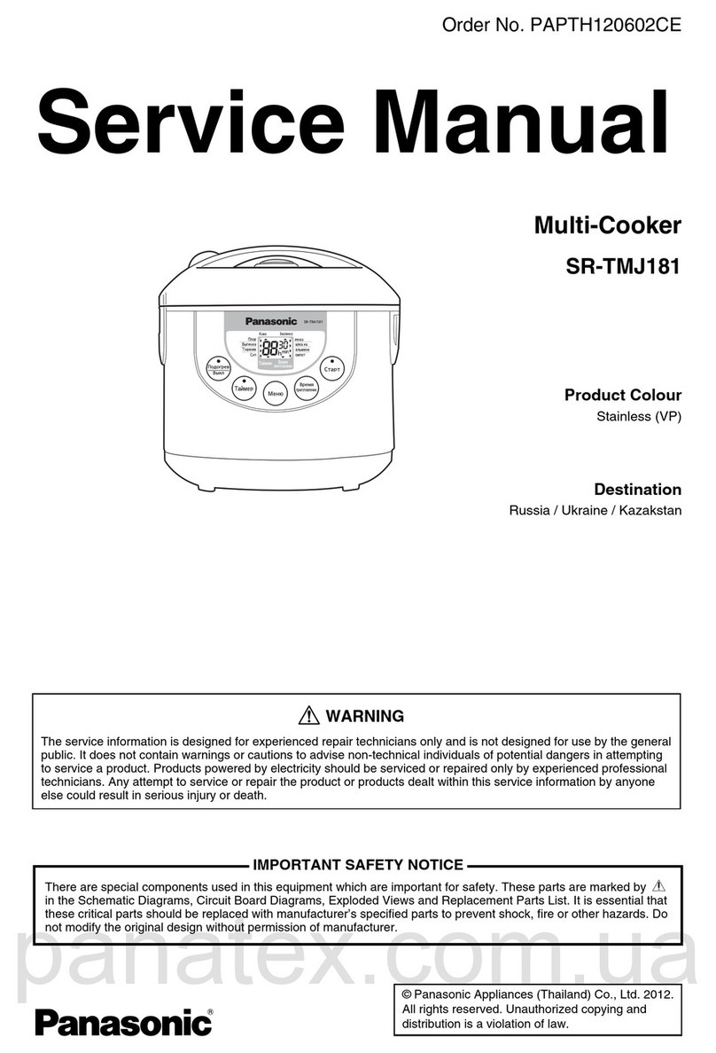Panasonic SR-TMJ181 User manual