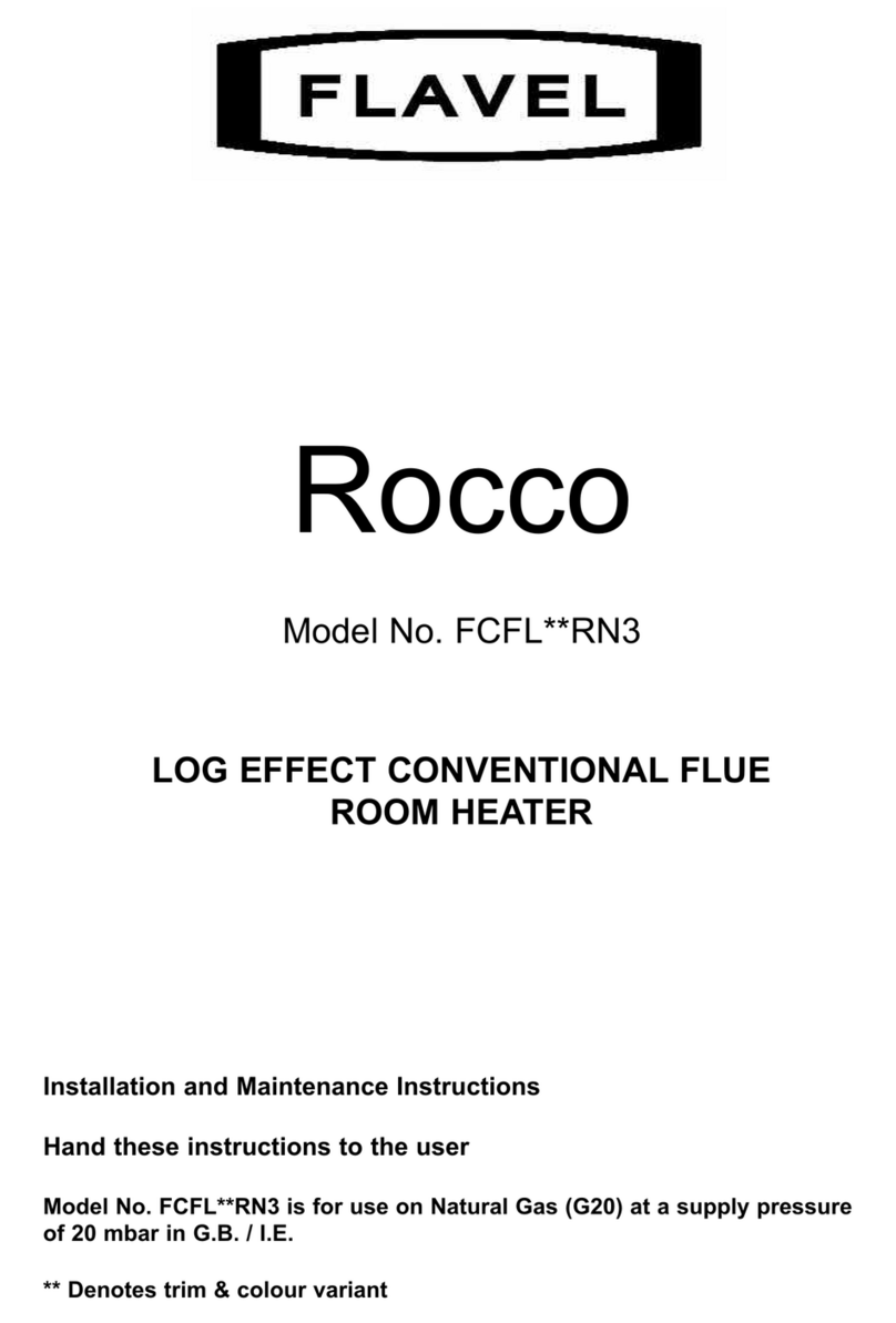 Flavel Rocco FCFL**RN3 Installation and maintenance instructions