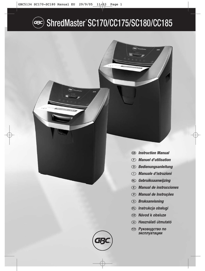abc ShredMaster CC185 User manual