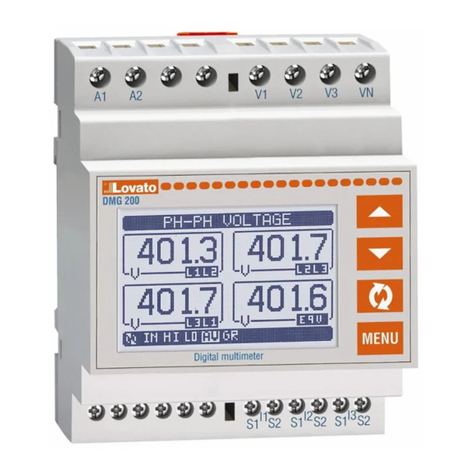 LOVATO ELECTRIC DMG210 instruction manual