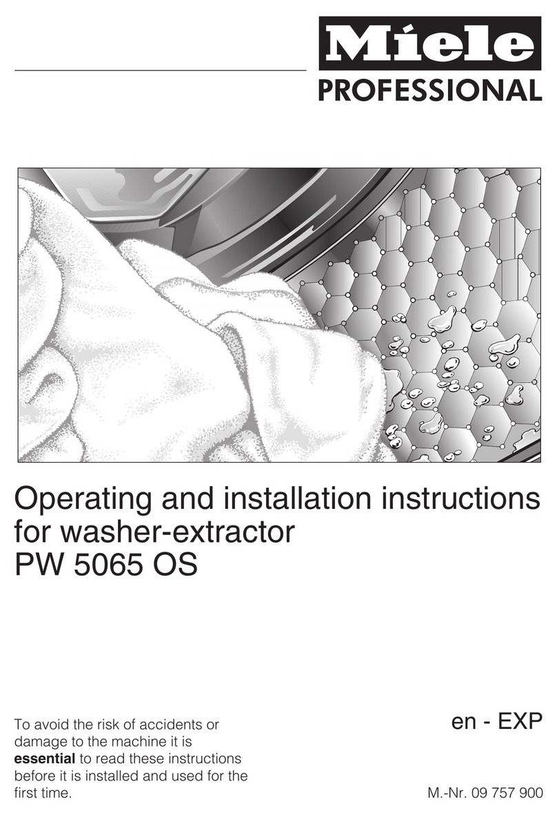 Miele PW 5065 OS User manual Miele PW 5065 OS User manual