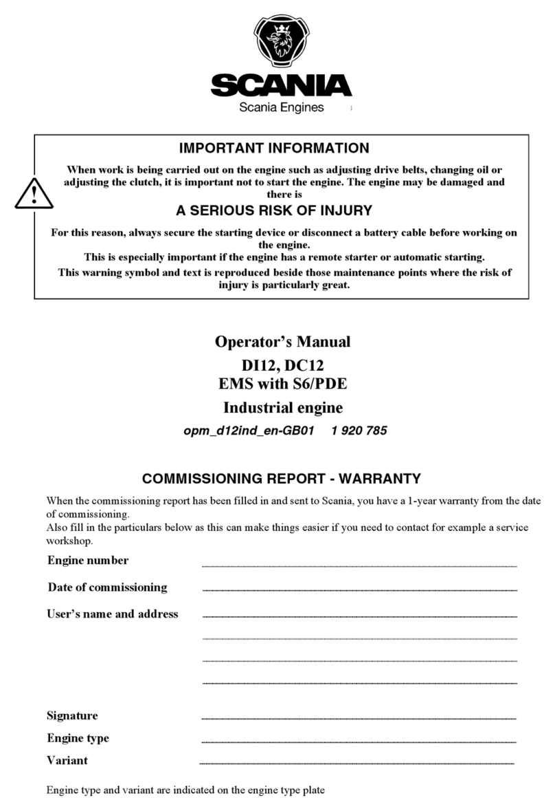 Scania DC12 User manual