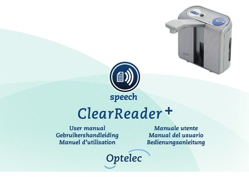 Optelec ClearReader+ User manual