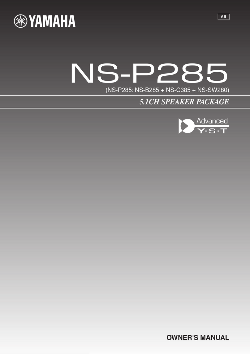 Yamaha NS-P285 owner's manual