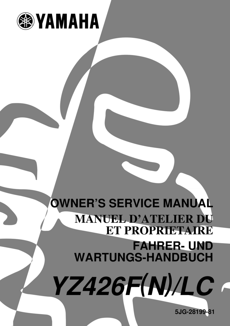 Yamaha 2001 YZ426F/LC Owner's service manual