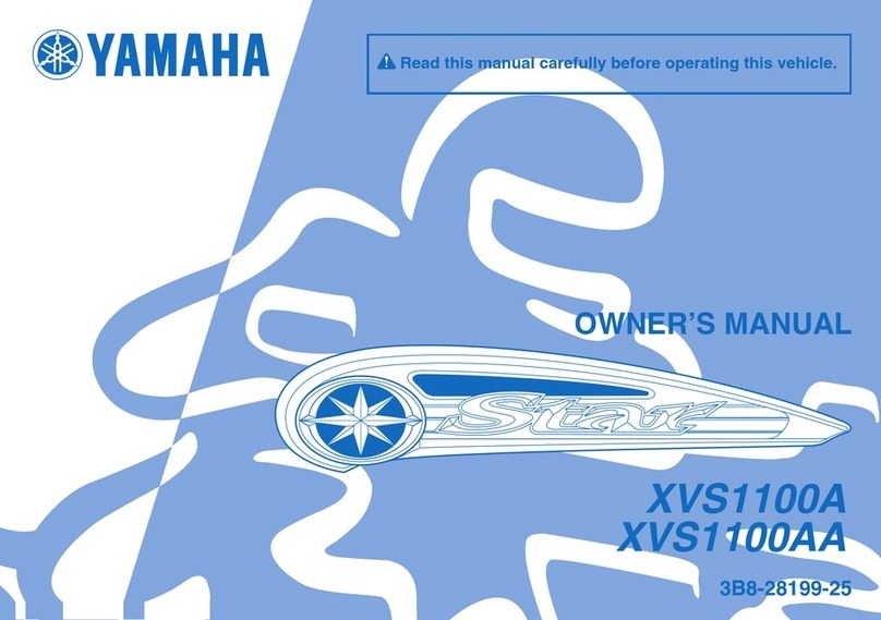 Yamaha 2011 XVS1100AA owner's manual