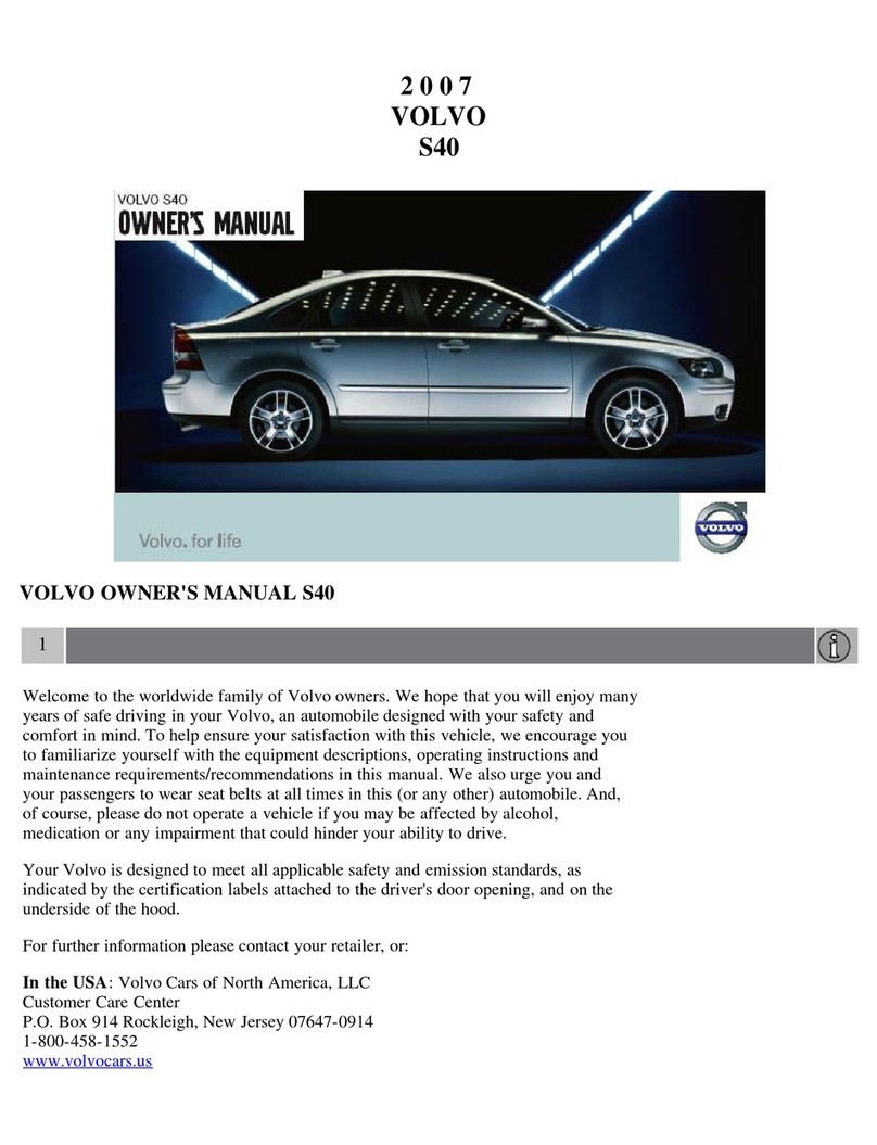 Volvo 2007 S40 User manual