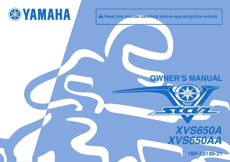 Yamaha 2011 V Star XVS650AA User manual Yamaha 2011 V Star XVS650AA User manual