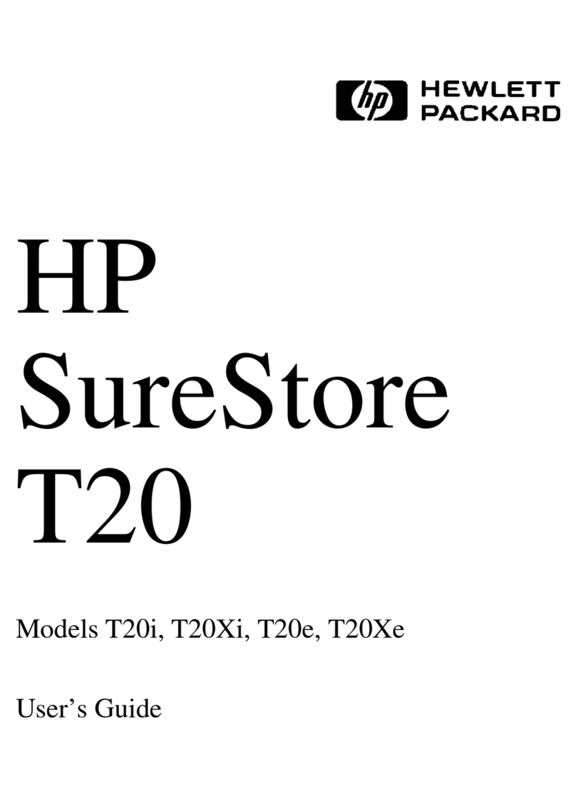 HP surestore t20xe User manual