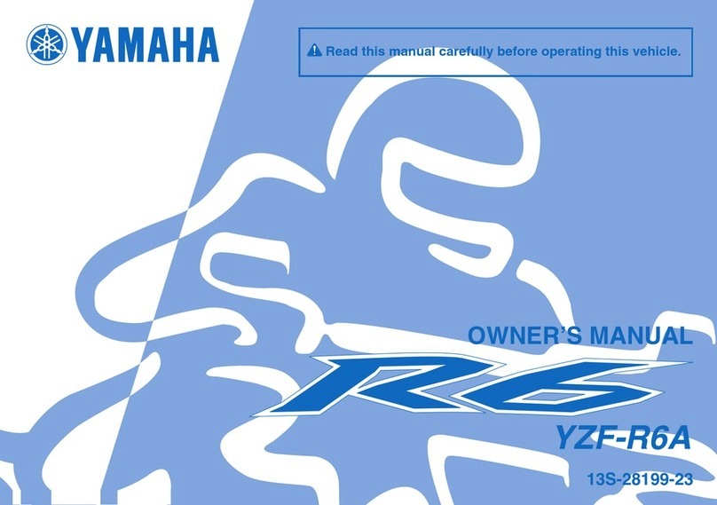 Yamaha 2011 YZFR6A owner's manual
