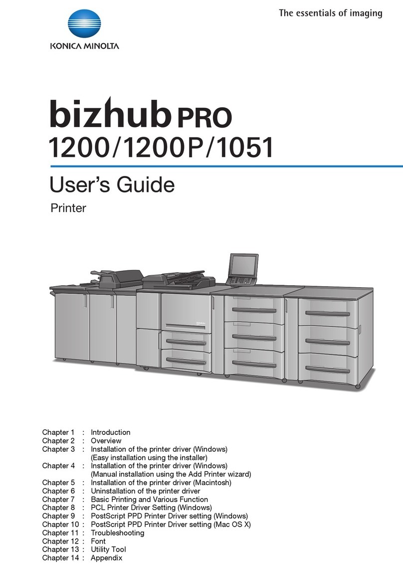 Konica Minolta bizhub pro 1200P User manual