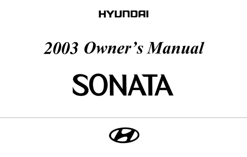 Hyundai 2003 Sonata owner's manual