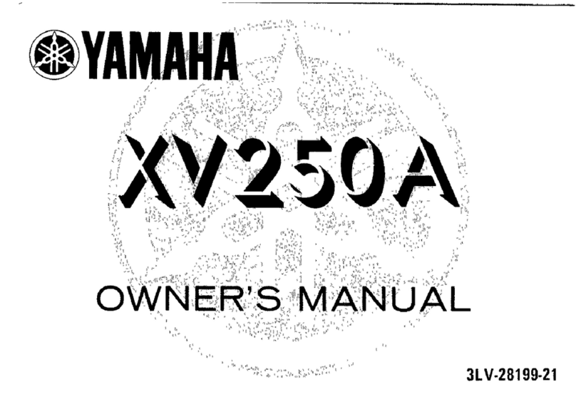 Yamaha 1990 XV250A owner's manual