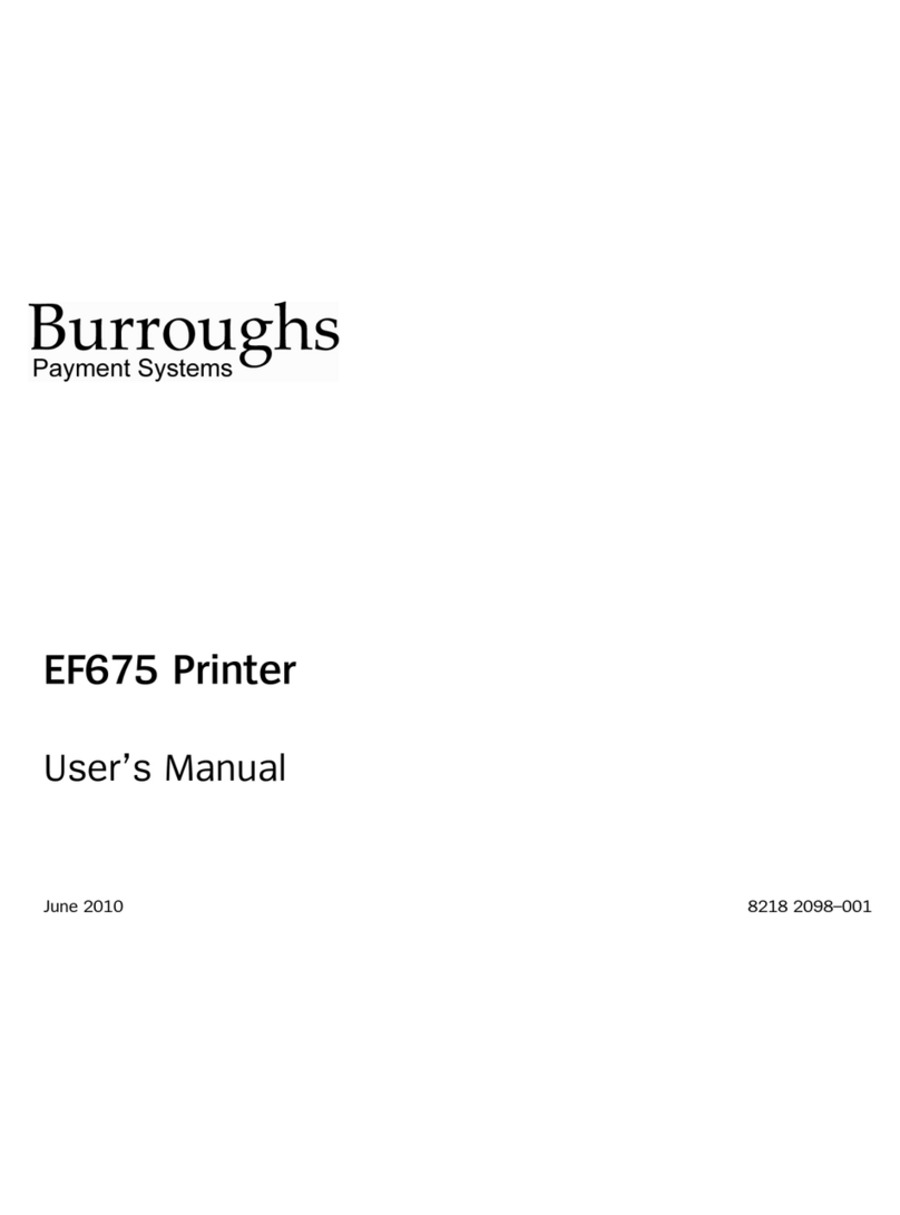 burroughs EF675 User manual