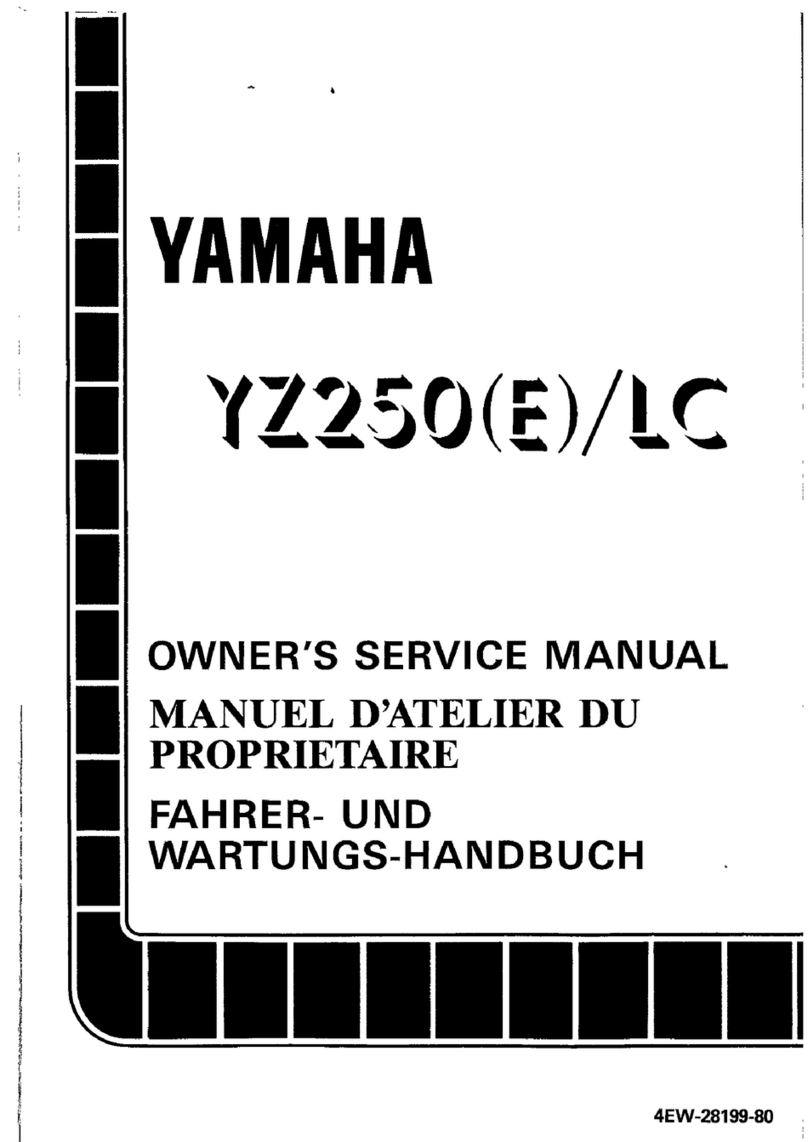 Yamaha 1993 YZ250E/LC Service manual Yamaha 1993 YZ250E/LC Service manual