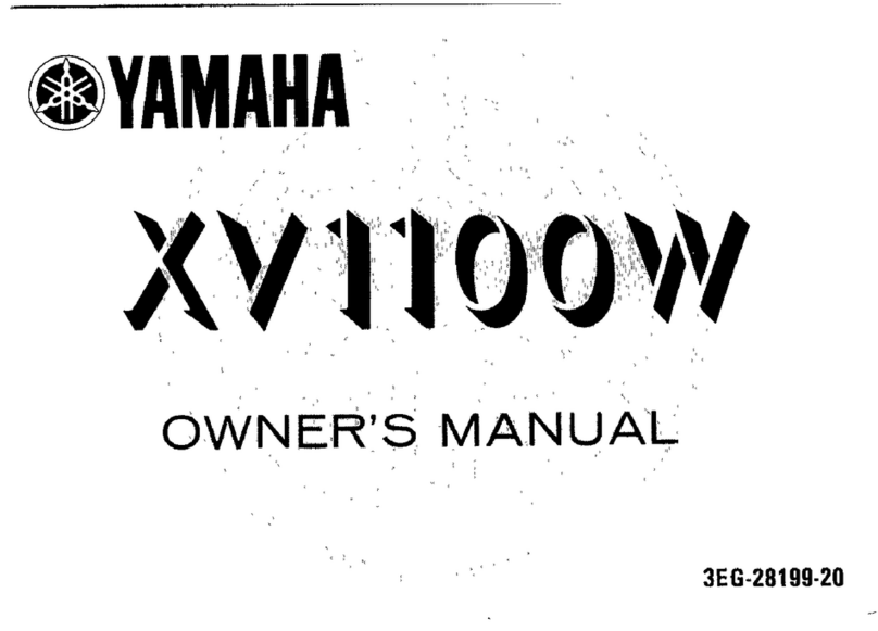 Yamaha 1989 XV1000 owner's manual