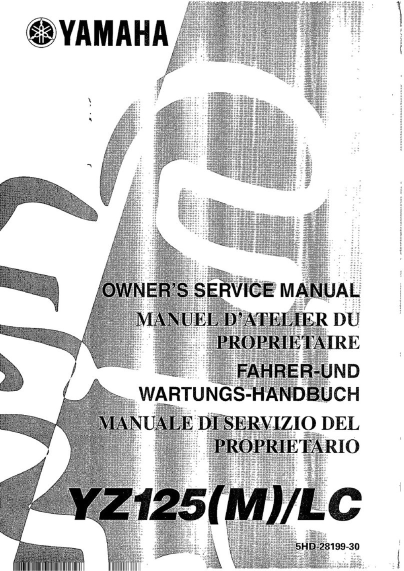 Yamaha 2000 YZR125/LC Owner's service manual