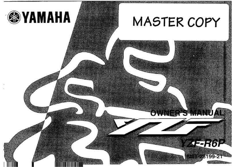 Yamaha 2002 YZF-R6P User manual