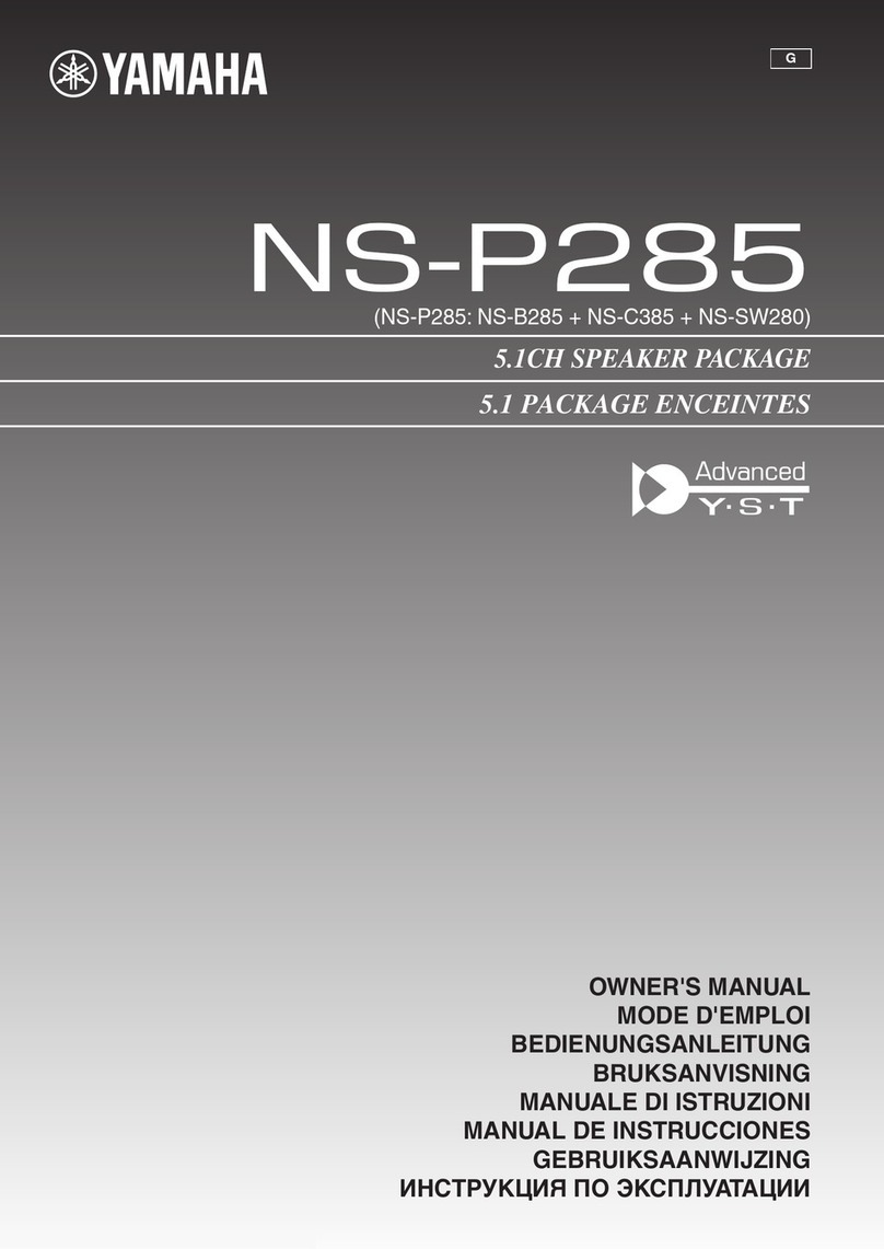 Yamaha NS-P285 User manual