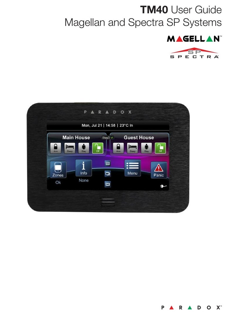 Paradox TM40 user guide